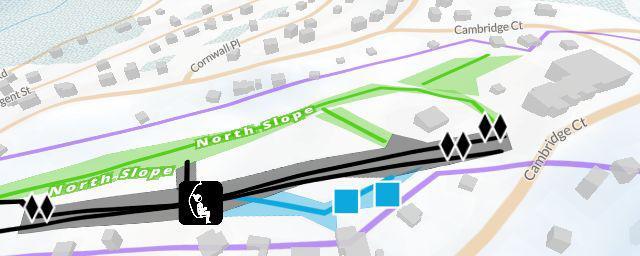 Piste map of the resort Saw Creek Estates Ski Area