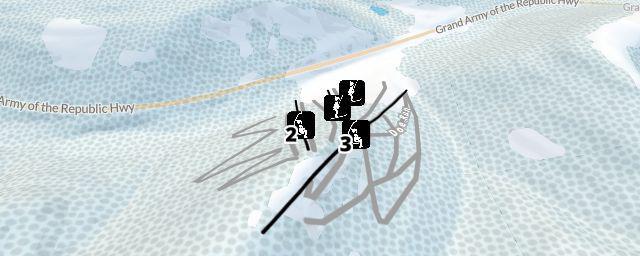 Piste map of the resort Ski Denton