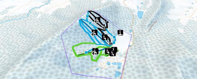 Piste map of the resort Whitetail Resort