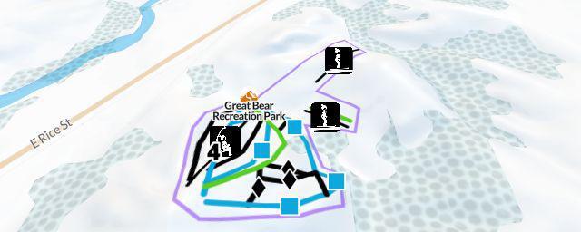 Piste map of the resort Great Bear Recreation Park