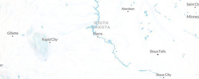 Piste map of the region South Dakota
