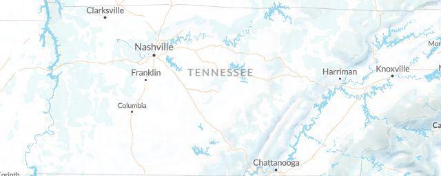 Piste map of the region Tennessee