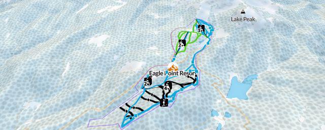 Piste map of the resort Eagle Point Resort