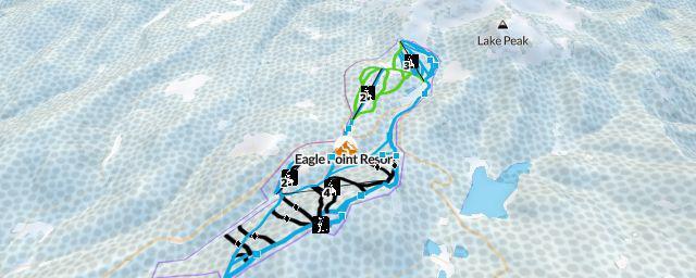 Piste map of the resort Eagle Point