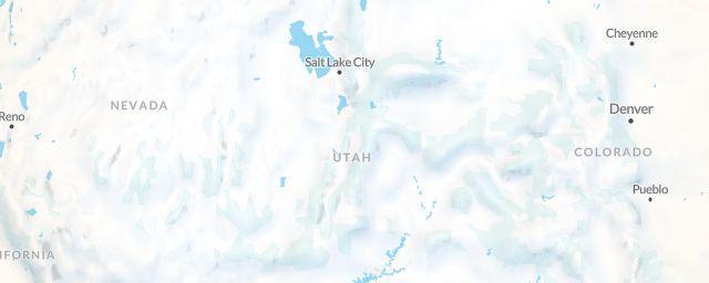 Piste map of the region Utah