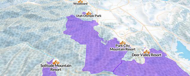 Piste map of the resort Park City Mountain Resort