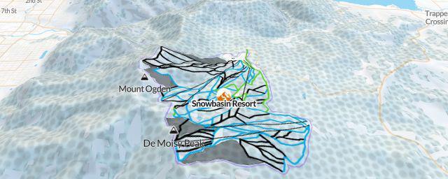 Piste map of the resort Snowbasin Resort