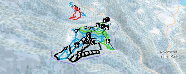Piste map of the resort Sundance Resort