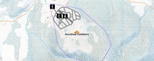 Piste map of the resort Ascutney Outdoors