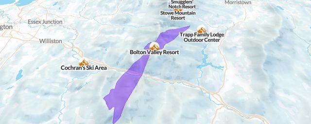 Piste map of the resort Bolton Valley Resort