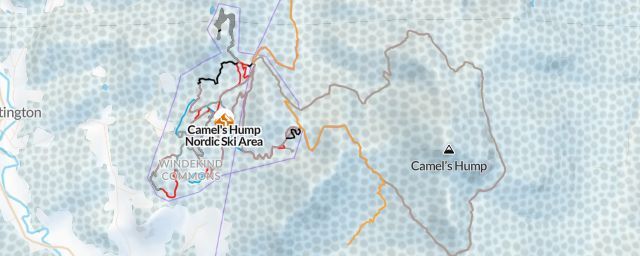 Piste map of the resort Camel's Hump Nordic Ski Area