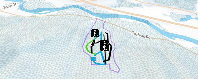 Piste map of the resort Cochran's Ski Area