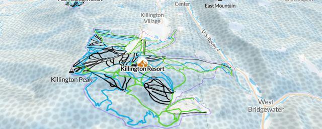Piste map of the resort Killington Resort