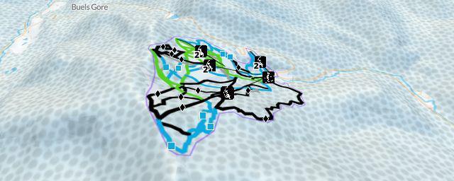Piste map of the resort Mad River Glen