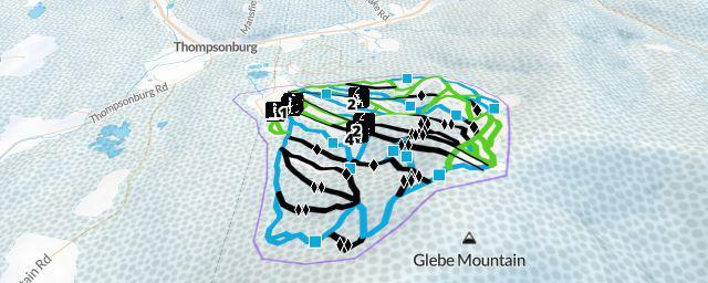 Piste map of the resort Magic Mountain Ski Area