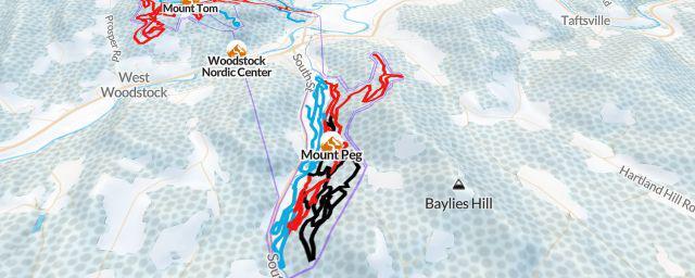 Piste map of the resort Mount Peg