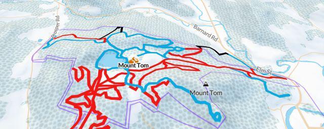 Piste map of the resort Mount Tom