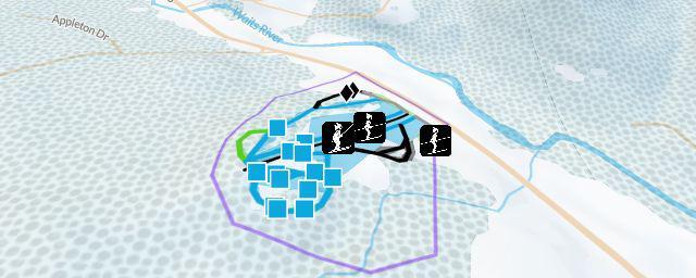 Piste map of the resort Northeast Slopes