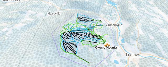 Piste map of the resort Okemo Mountain