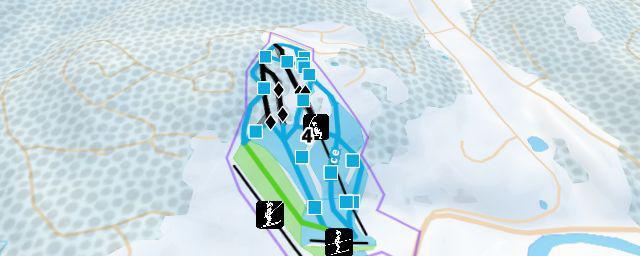 Piste map of the resort Ski Quechee