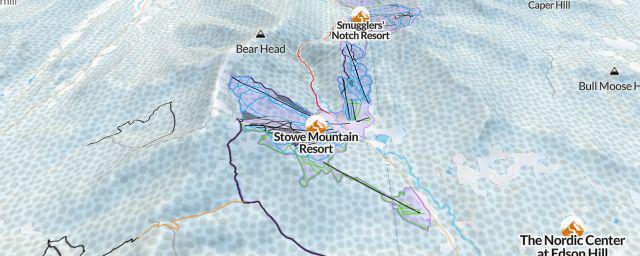 Piste map of the resort Stowe Mountain Resort