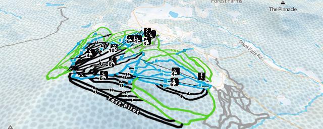Piste map of the resort Stratton Mountain Resort