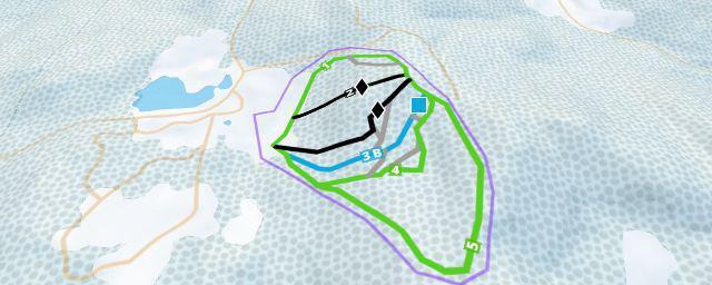 Piste map of the resort Twin Farms Ski Hill