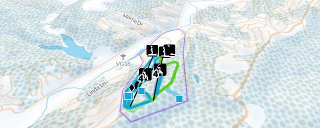 Piste map of the resort Bryce Resort