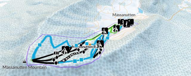 Piste map of the resort Massanutten Resort