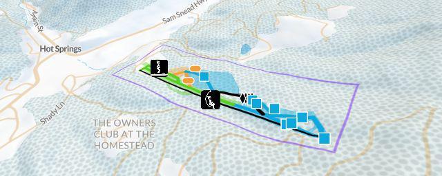 Piste map of the resort The Homestead Ski Area