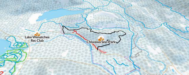 Piste map of the resort Chiwawa Sno-Park