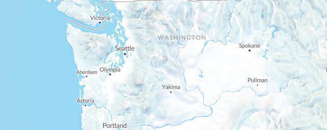 Piste map of the region Washington