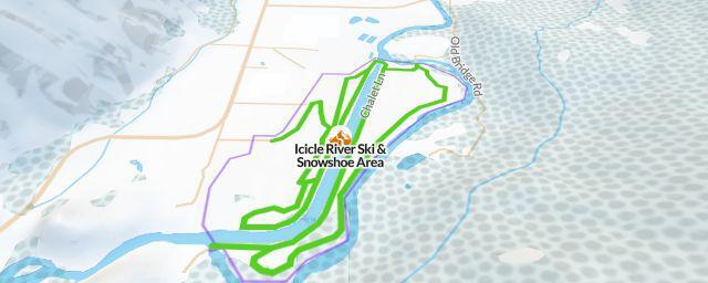 Piste map of the resort Icicle River Ski & Snowshoe Area