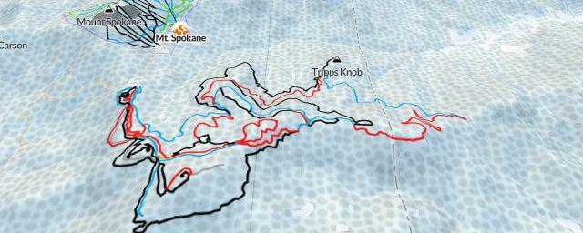 Piste map of the resort Mount Spokane