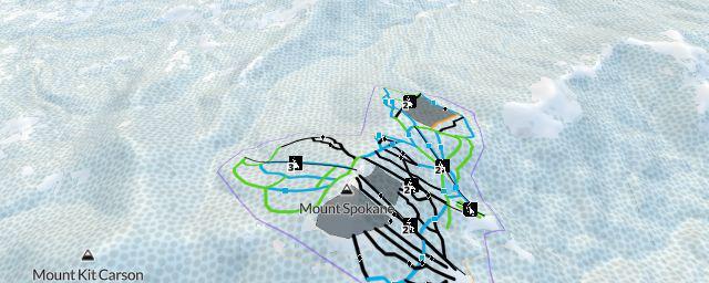 Piste map of the resort Mt. Spokane