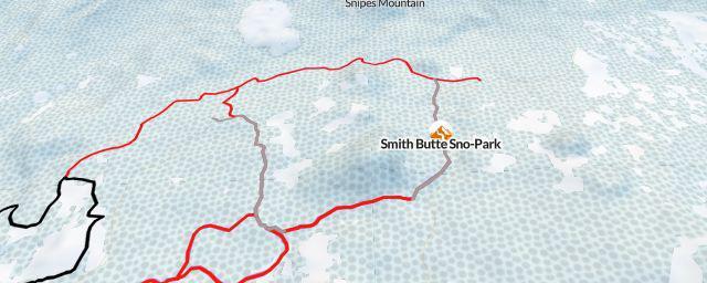 Piste map of the resort Smith Butte Sno-Park