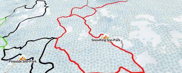 Piste map of the resort SnowKing Sno-Park