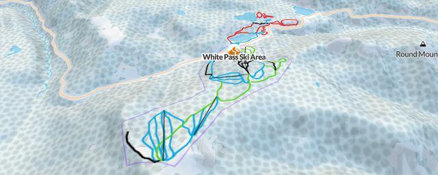 Piste map of the resort White Pass Ski Area