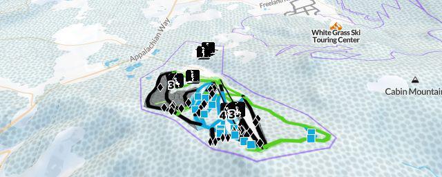 Piste map of the resort Canaan Valley Resort