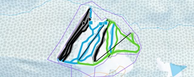 Piste map of the resort Snowshoe Mountain