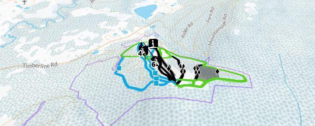 Piste map of the resort Timberline Mountain