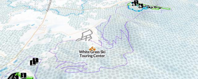 Piste map of the resort White Grass Ski Touring Center