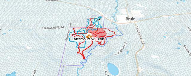 Piste map of the resort Afterhours Ski Trails