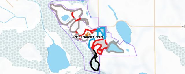 Piste map of the resort Ariens Nordic Center