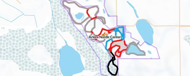 Piste map of the resort Ariens Nordic Center