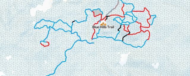 Piste map of the resort Blue Hills Trail