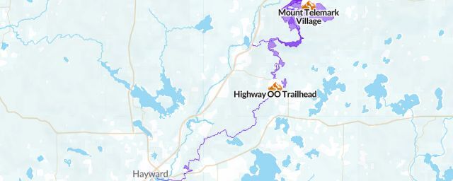 Piste map of the resort Highway OO Trailhead