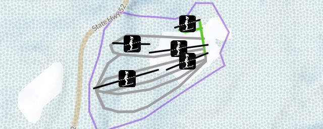 Piste map of the resort Kettlebowl Ski Hill & Cross-country Trails