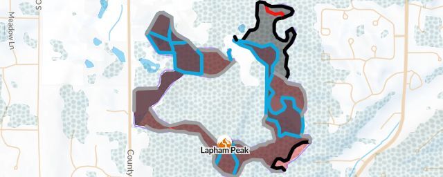 Piste map of the resort Lapham Peak