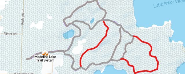 Piste map of the resort Madeline Lake Trail System